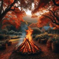 having a bonfire in autumn is one of the top outdoor adventures in south africa
