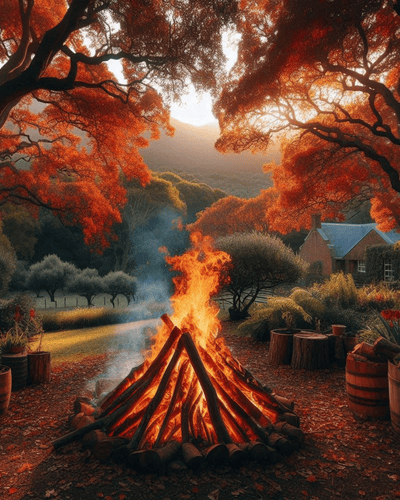 having a bonfire in autumn is one of the top outdoor adventures in south africa