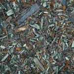 Wood chips used as mulch to protect soil, retain moisture, and improve garden soil health